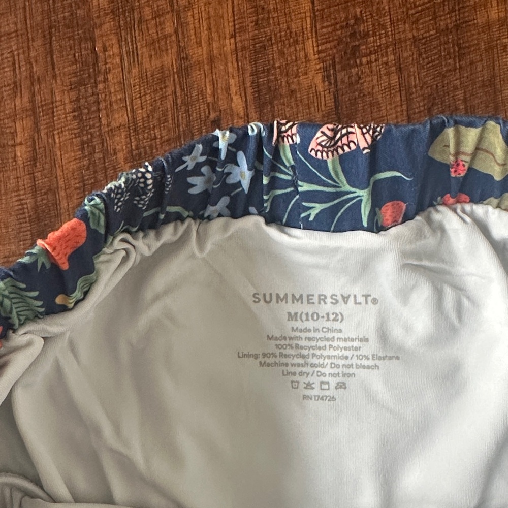 Summersalt Boys Swim Trunks - Floral Blue - Picture 2 of 5